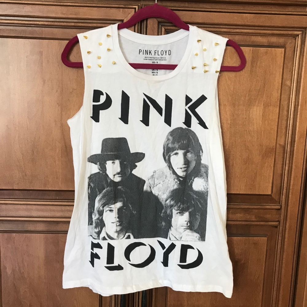 Pink Floyd tank with gold studs